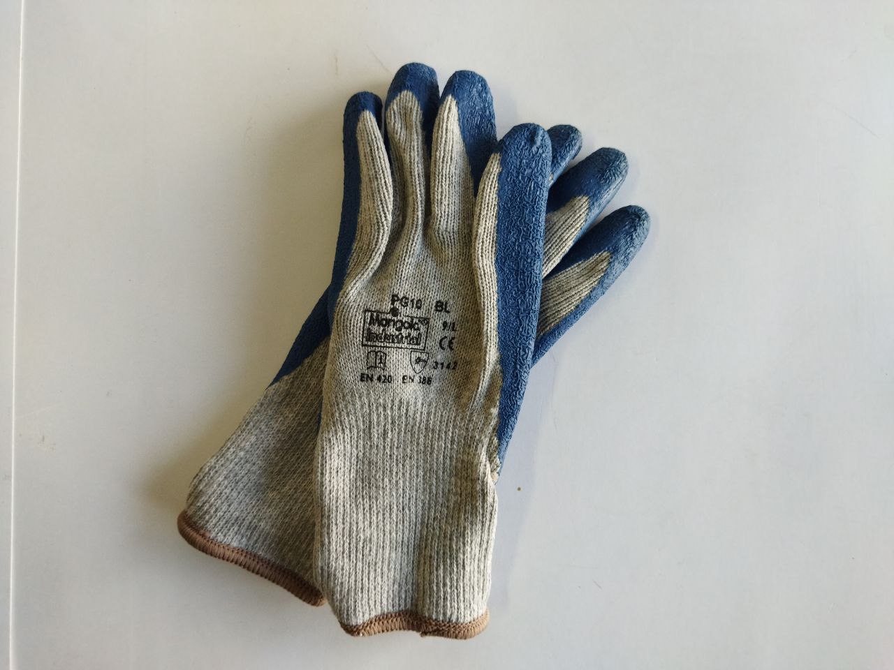 LUVAS DE TRABALHO latex Anti-Corte Azul_cinza